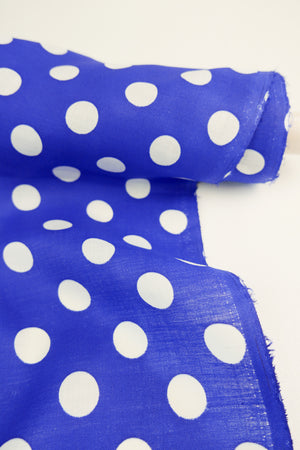 Bowie - Printed Linen | True Blue