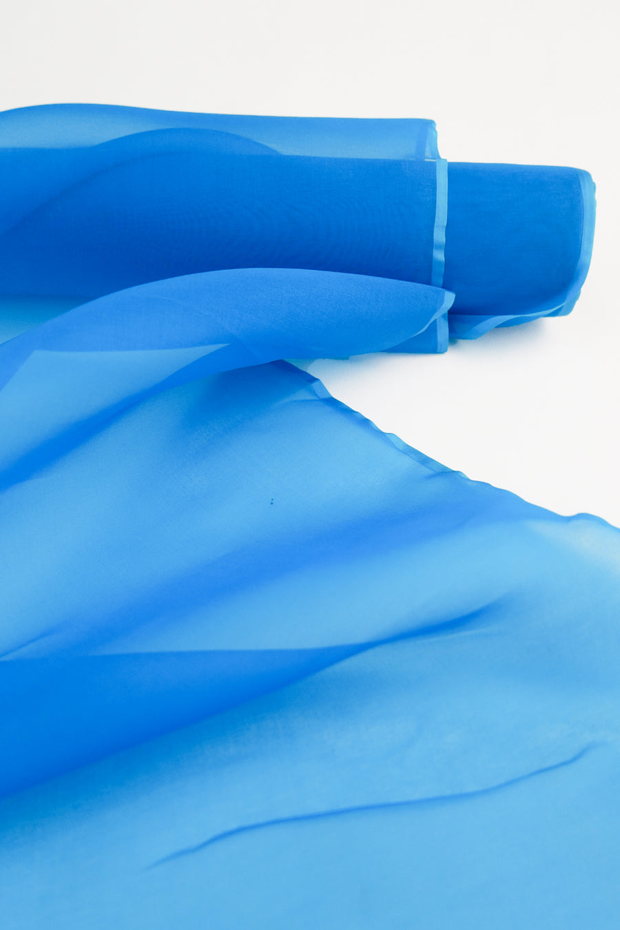 Ex-Designer Polished Silk Organza | Sky Blue