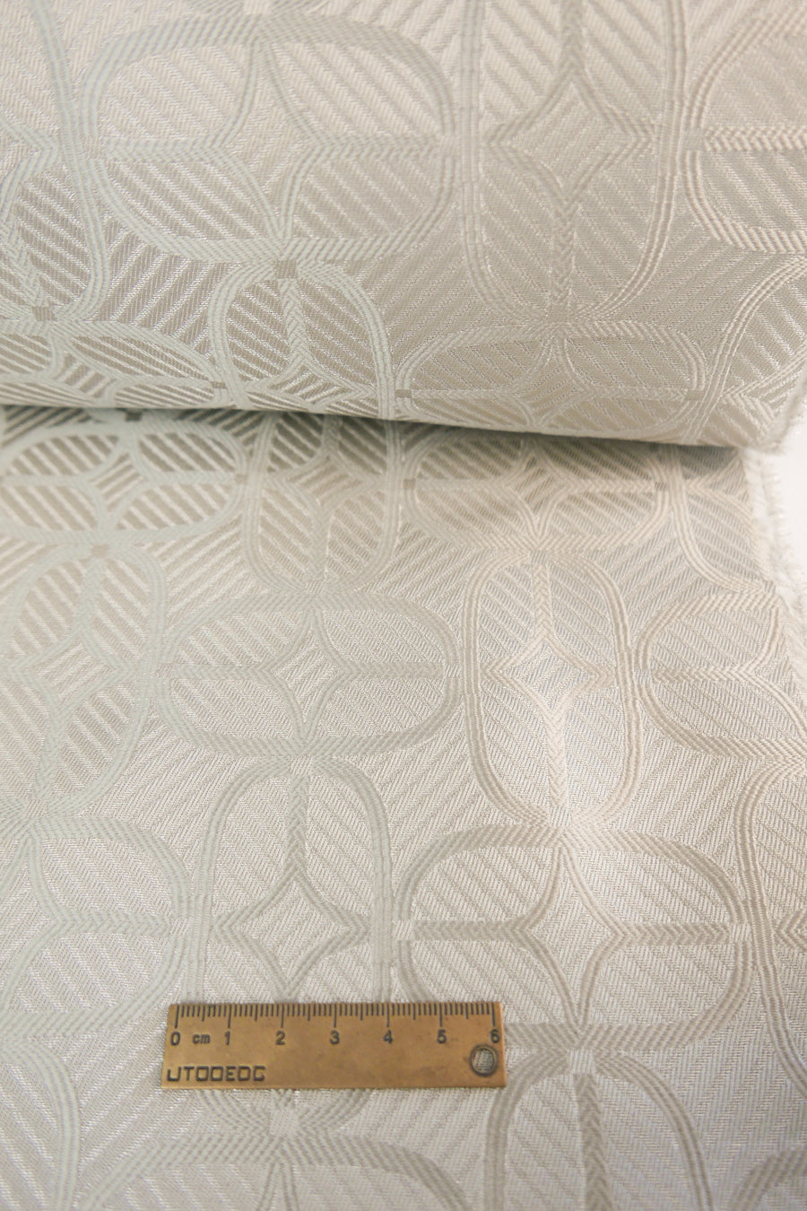 Ex-Designer Silk Jacquard | Antique Silver (LAST CUT - 1.3M)
