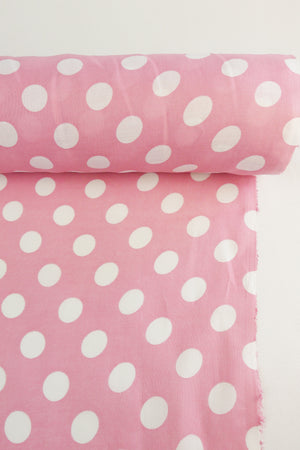 Bowie - Printed Linen | Bubblegum Pink