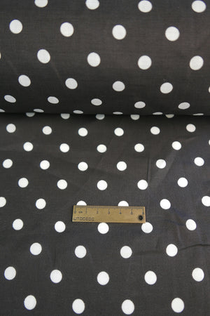 Spencer - Printed Linen | Black (LAST CUT - 1M)