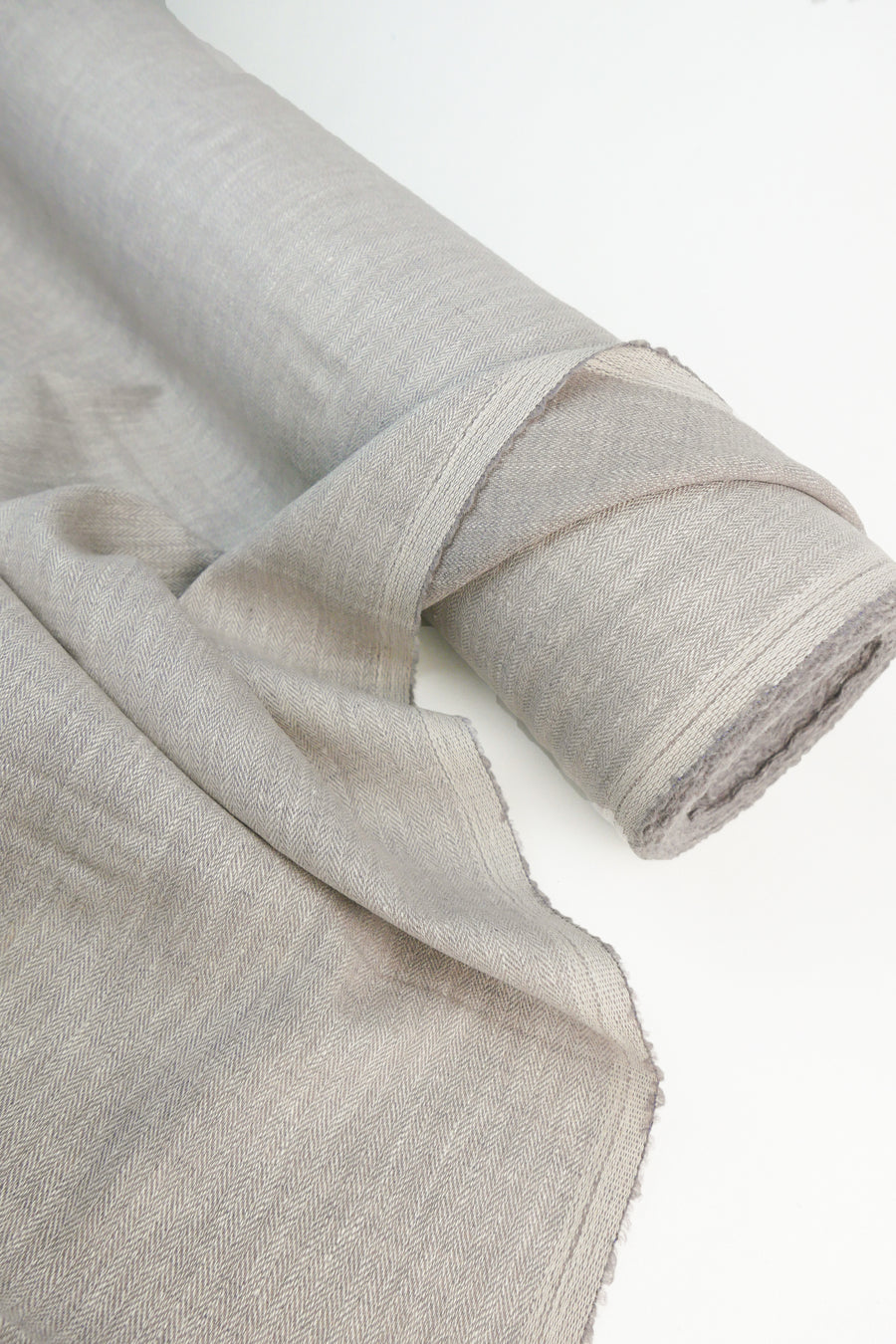 Zachary - Wool Linen Chevron | Walnut (LAST CUT - 1.9M)