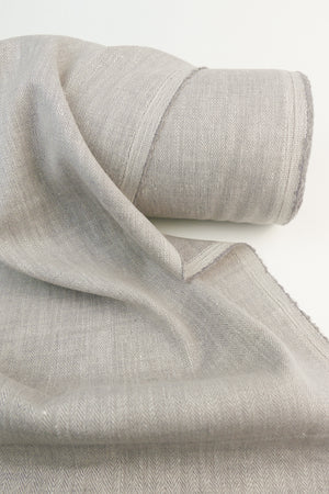 Zachary - Wool Linen Chevron | Walnut (LAST CUT - 1.9M)