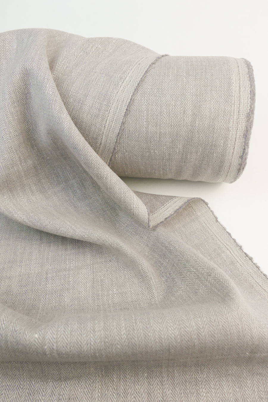 Zachary - Wool Linen Chevron | Walnut (LAST CUT - 1.9M)