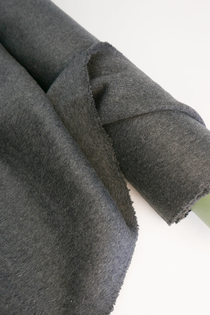 Giovanna - Wool Cashmere Coating | Charcoal