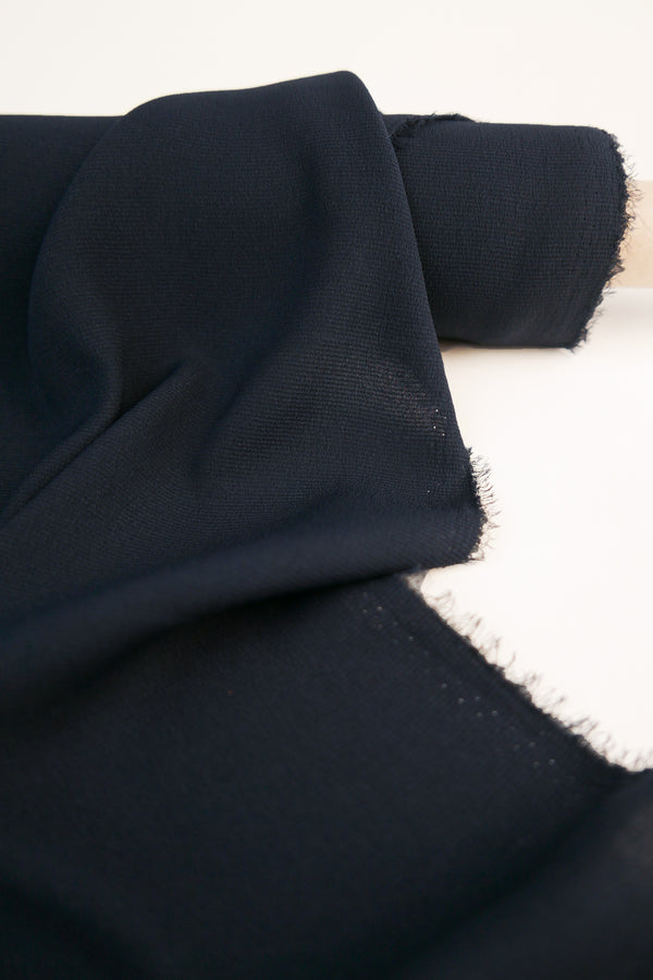 Polyester Crepe De Chine | Midnight Navy