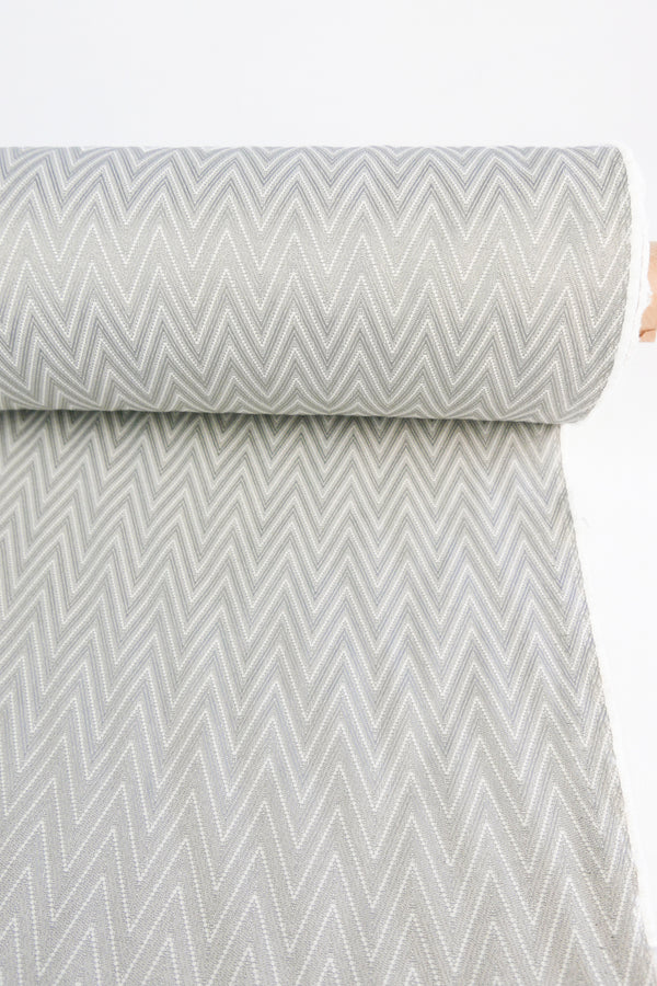 Brazilian Upholstery Jacquard | Nickel Zigzag