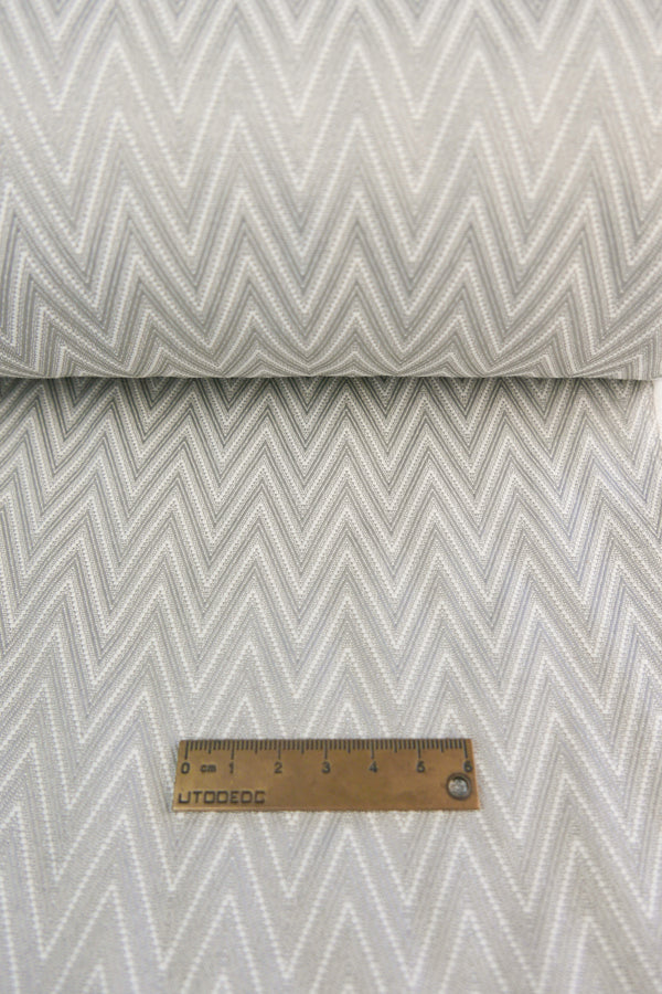 Brazilian Upholstery Jacquard | Nickel Zigzag