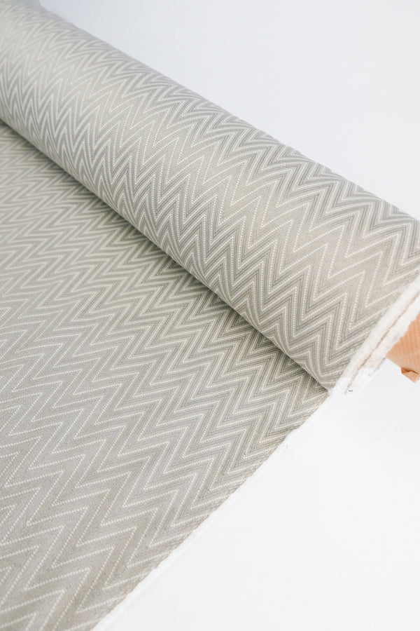 Brazilian Upholstery Jacquard | Nickel Zigzag