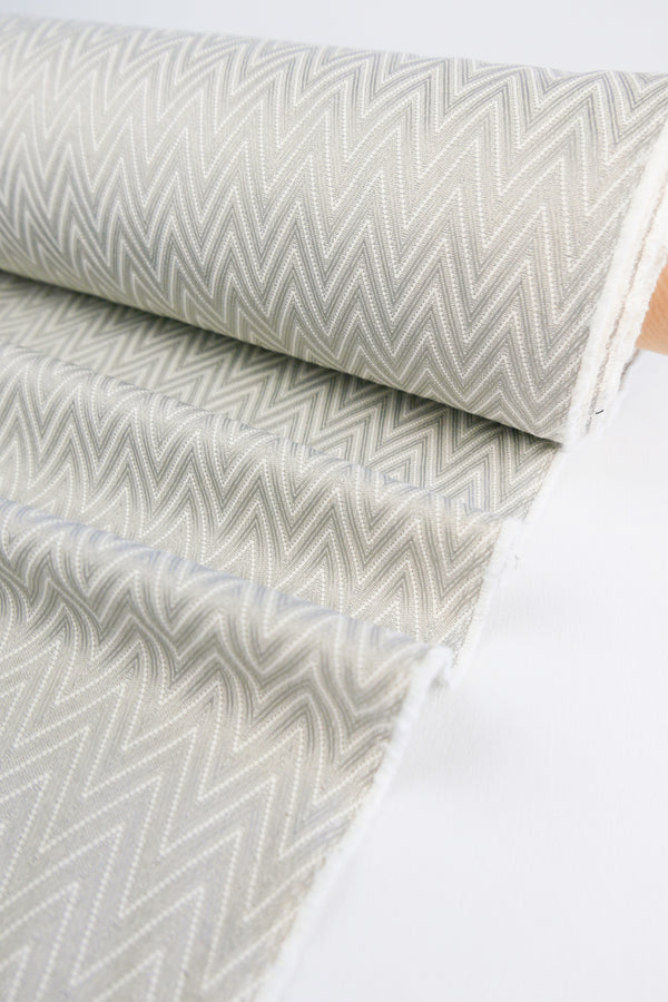 Brazilian Upholstery Jacquard | Nickel Zigzag