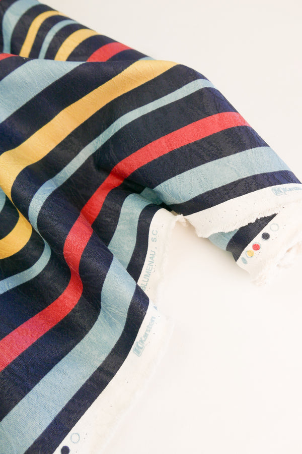 Brazilian Upholstery Jacquard | Blue Stripe