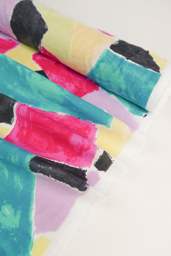 Ellsworth - Printed Cotton Voile | Fuchsia