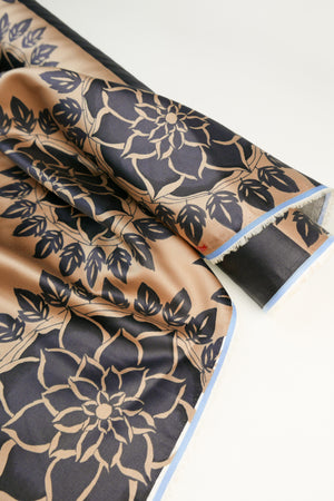 Ex-Designer Delustered Silk Satin | Antique Gold