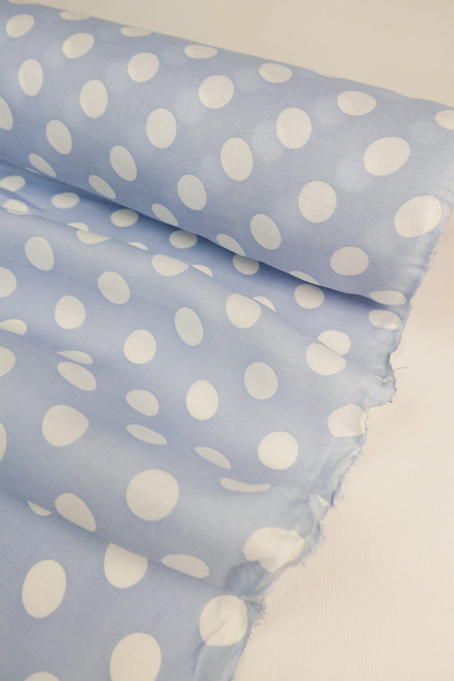 Bowie - Printed Linen | Powder Blue (LAST CUT - 3.2M)