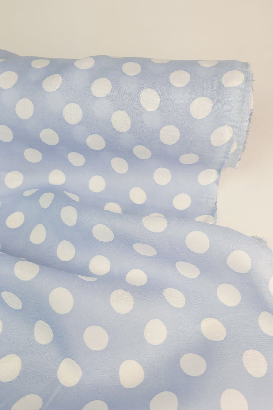 Bowie - Printed Linen | Powder Blue (LAST CUT - 3.2M)