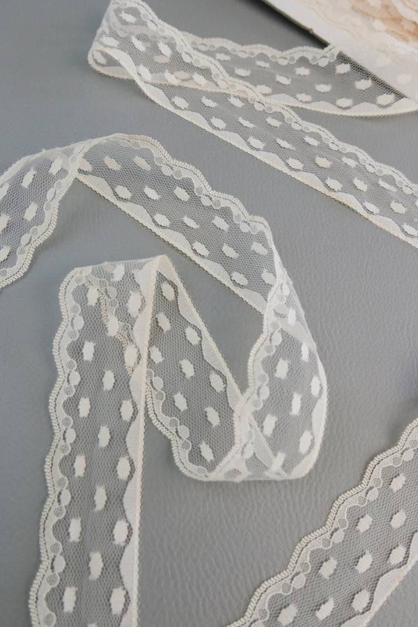 #73 Archival Dutch Chantilly Lace - 3.5cm | Cream