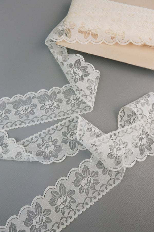 #74 Archival Dutch Chantilly Lace - 6.5cm | Cream
