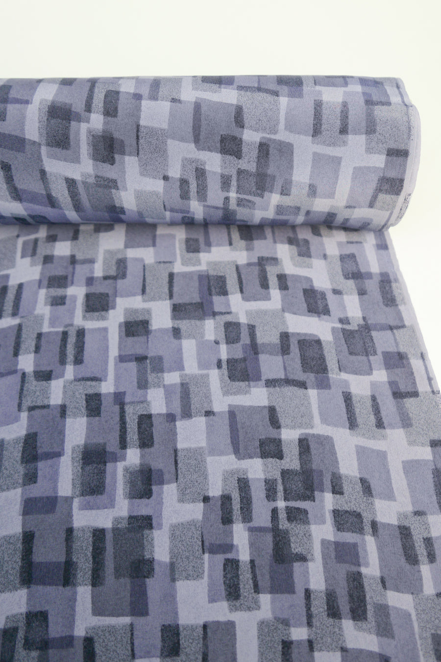 Ex-Designer - Printed Silk Crepe De Chine | Blue Dusk