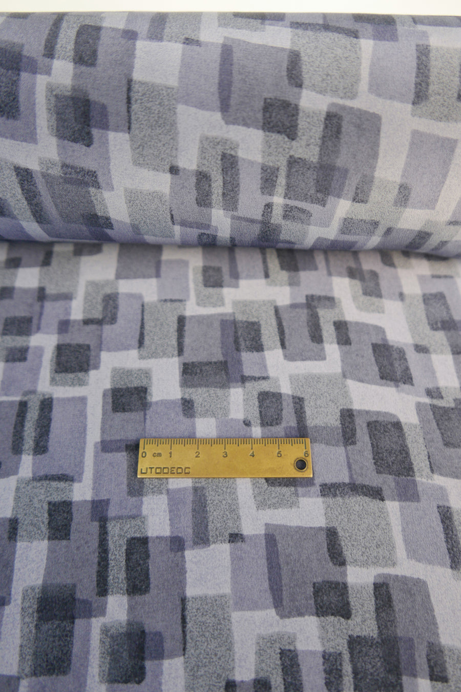 Ex-Designer - Printed Silk Crepe De Chine | Blue Dusk