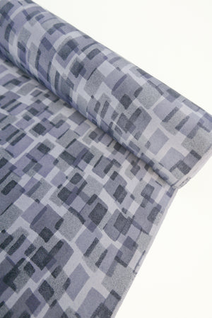 Ex-Designer - Printed Silk Crepe De Chine | Blue Dusk