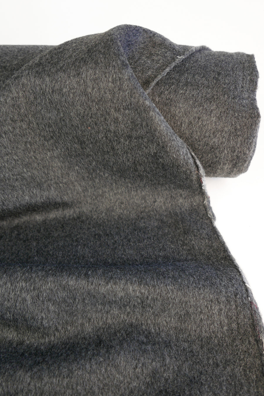 Boiled Wool Cashmere Coating | Charcoal