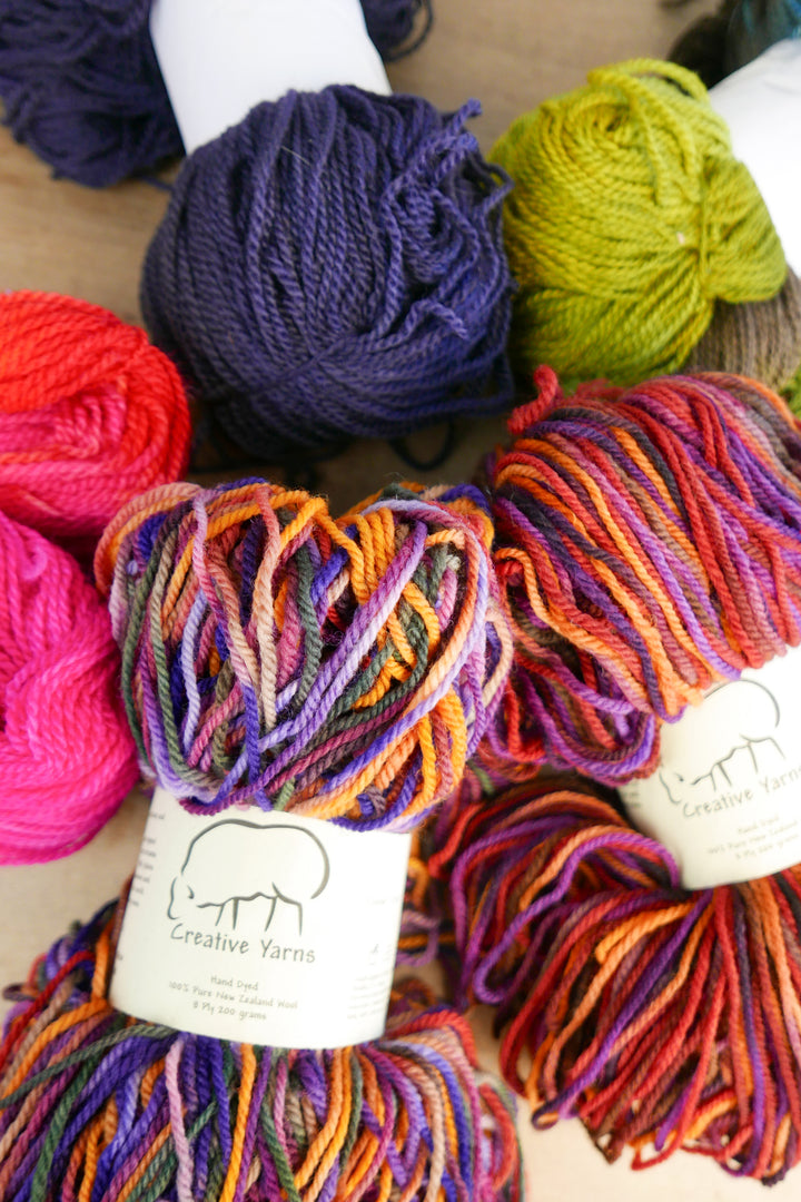 Creative Yarns - Hand Dyed NZ Wool