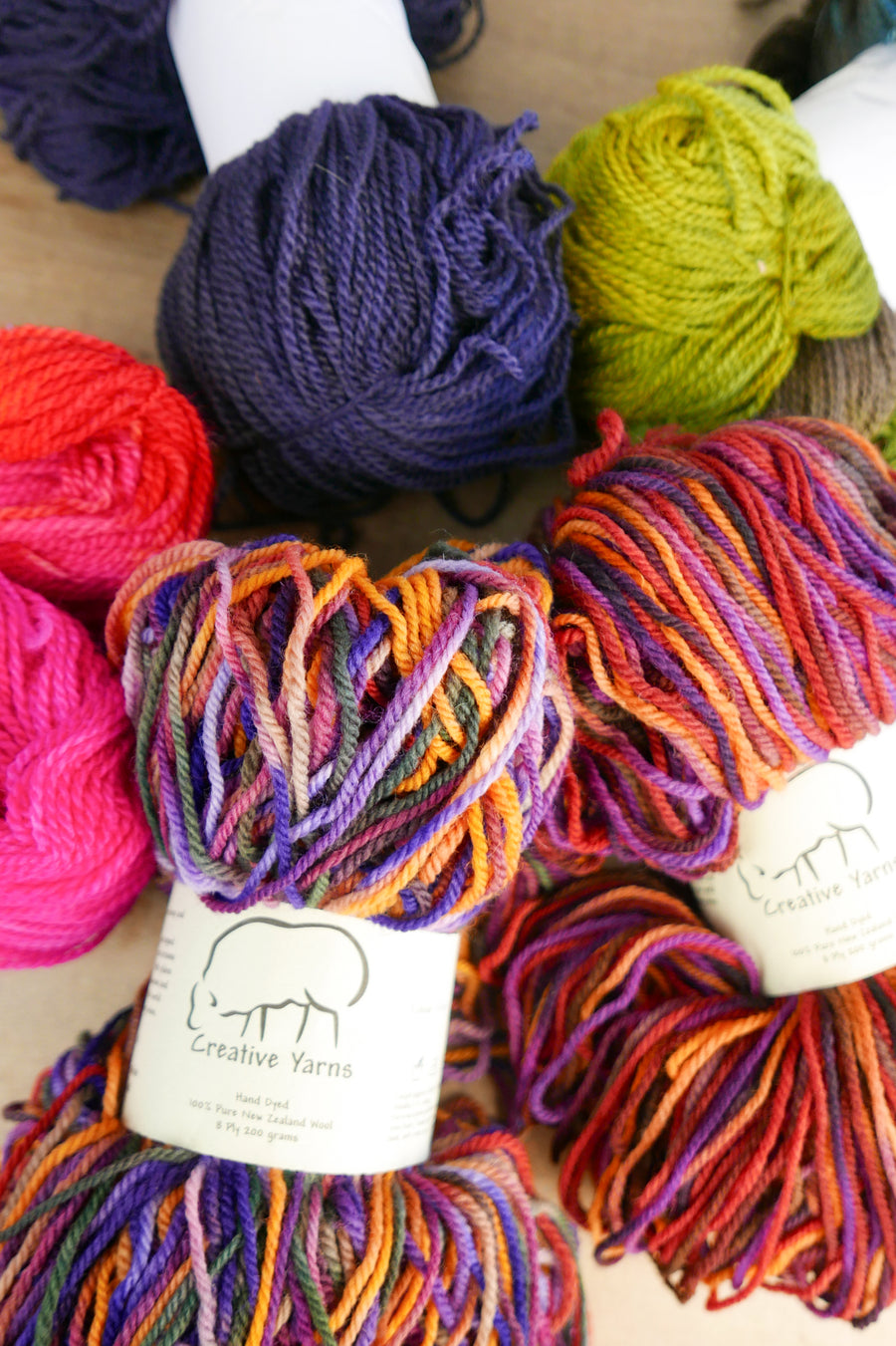 Creative Yarns - Hand Dyed NZ Wool