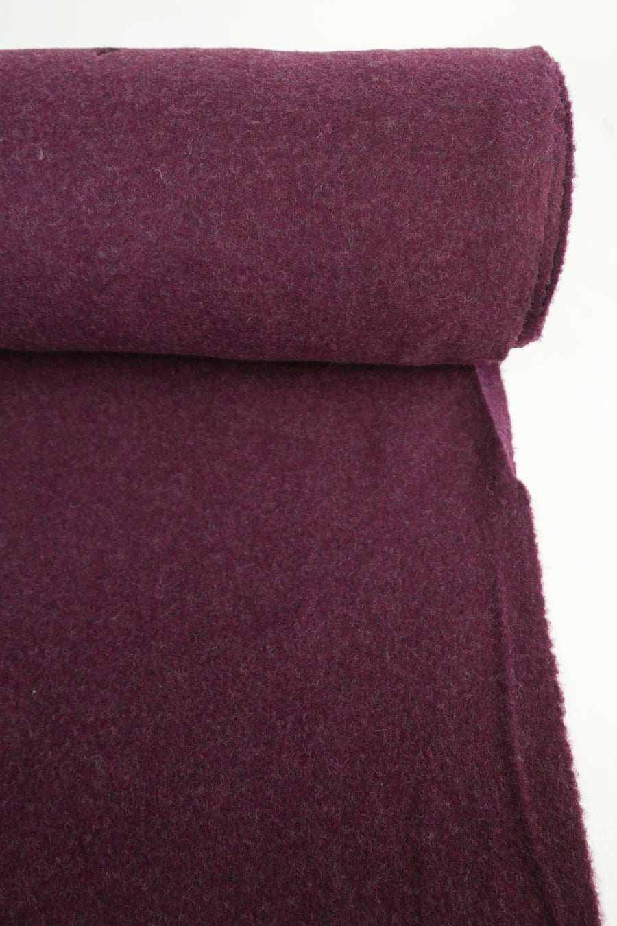 Giulia - Double Faced Boiled Wool | Berry