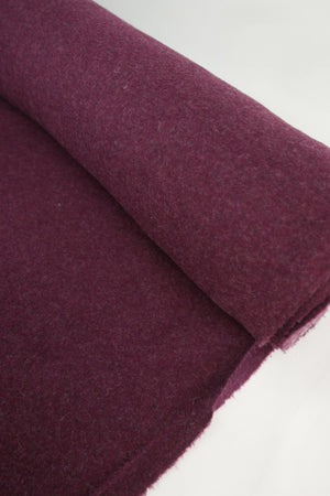 Giulia - Double Faced Boiled Wool | Berry