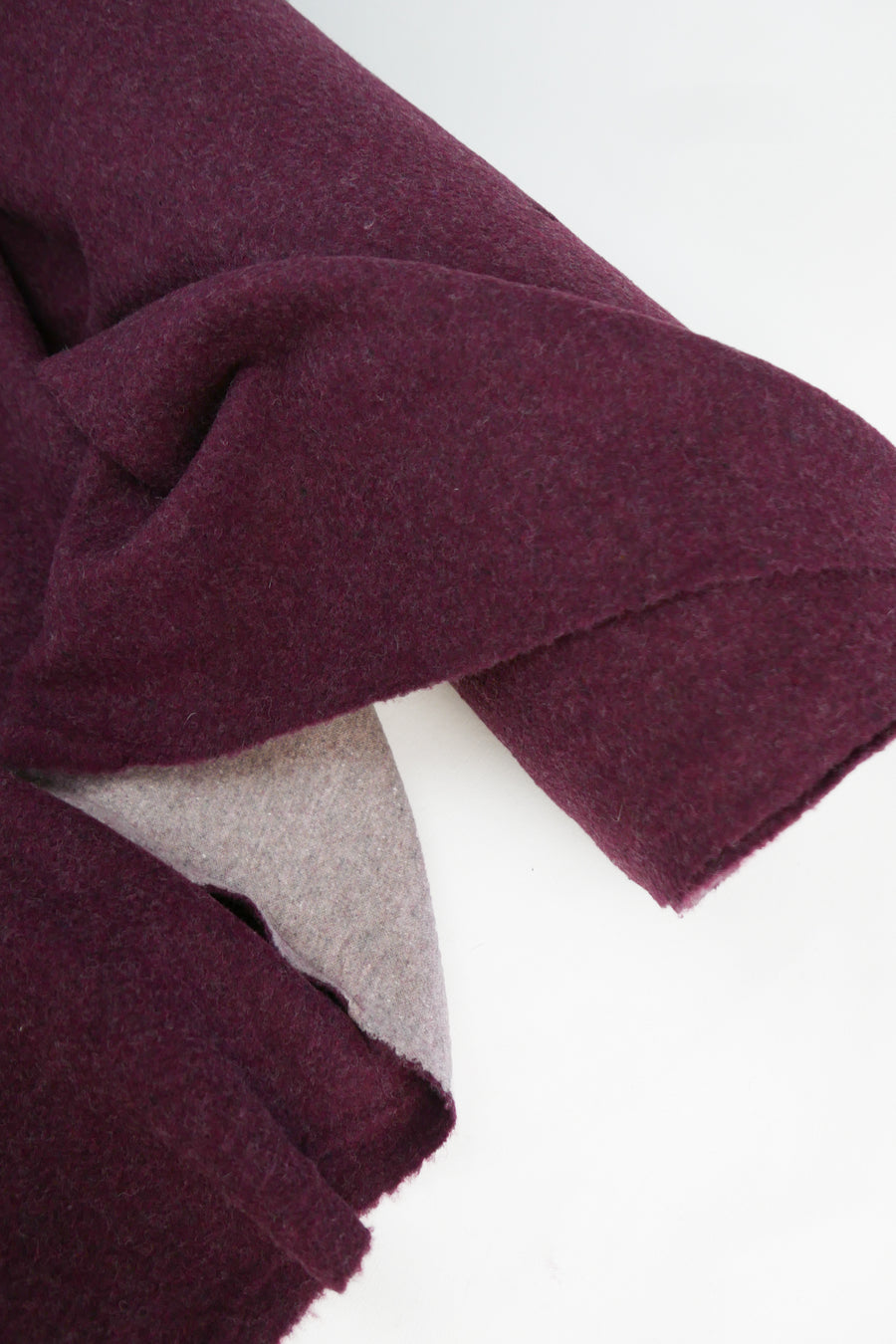 Giulia - Double Faced Boiled Wool | Berry