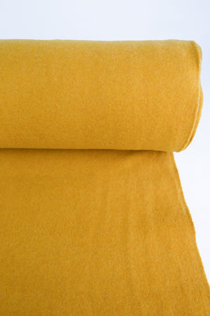 Giulia - Double Faced Boiled Wool | Ochre