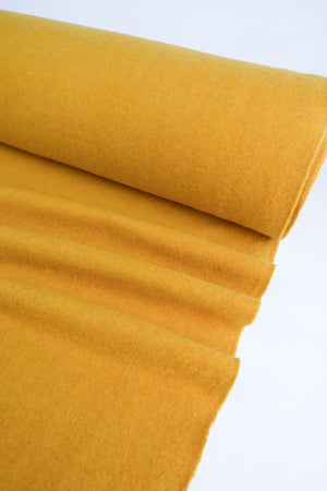 Giulia - Double Faced Boiled Wool | Ochre