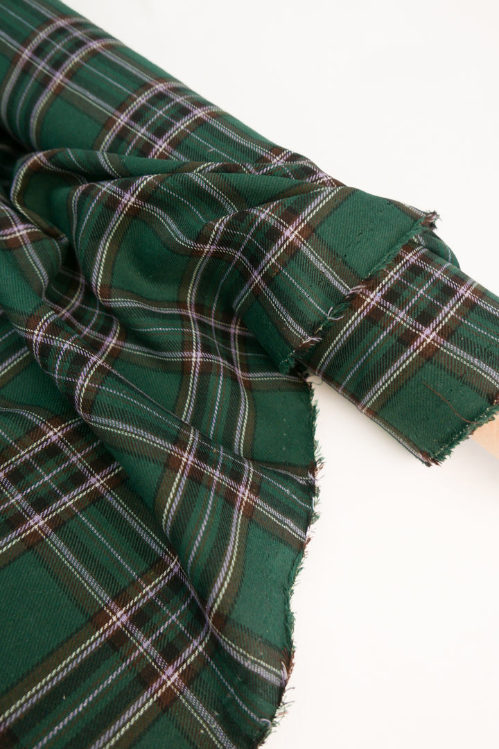 Franklin - Tartan Wool Flannel | Pine (LAST CUT - 3M)