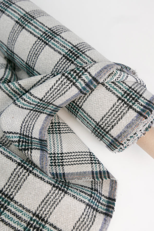 Sheffield - Brushed Wool Coating | Pebble