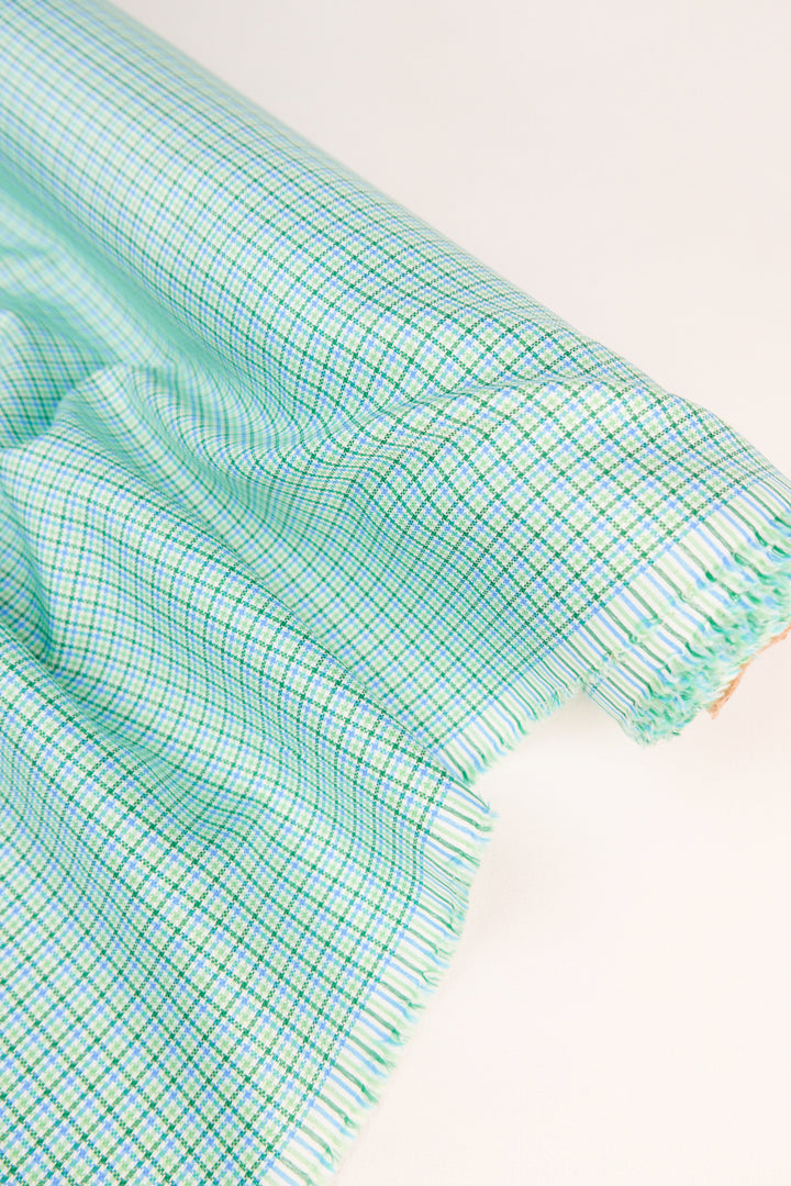 Leno - Japanese Cotton Shirting | Lime Spritz