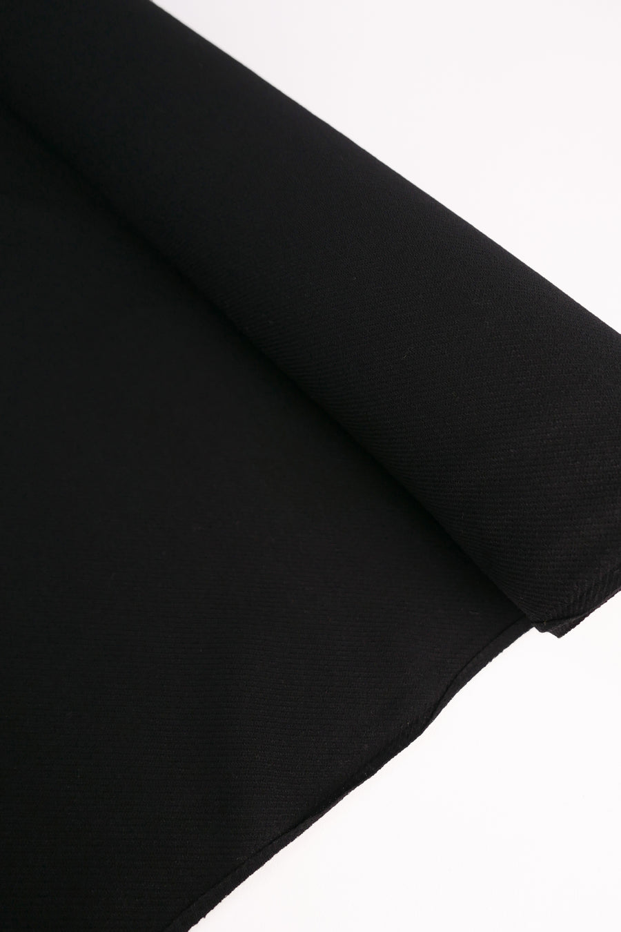 Japanese Pure Wool Crepe | Black (LAST CUT - 2.7M)