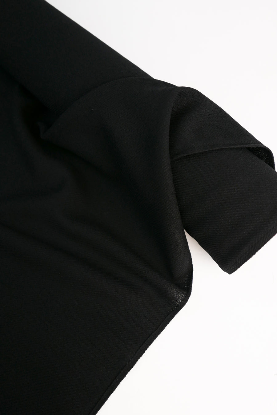 Japanese Pure Wool Crepe | Black (LAST CUT - 2.7M)