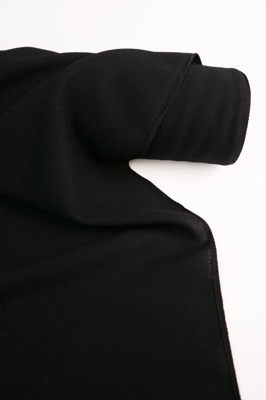 Japanese Pure Wool Crepe | Black (LAST CUT - 2.7M)