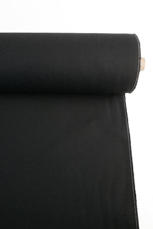 Japanese Non-Stretch Denim | Solid Black
