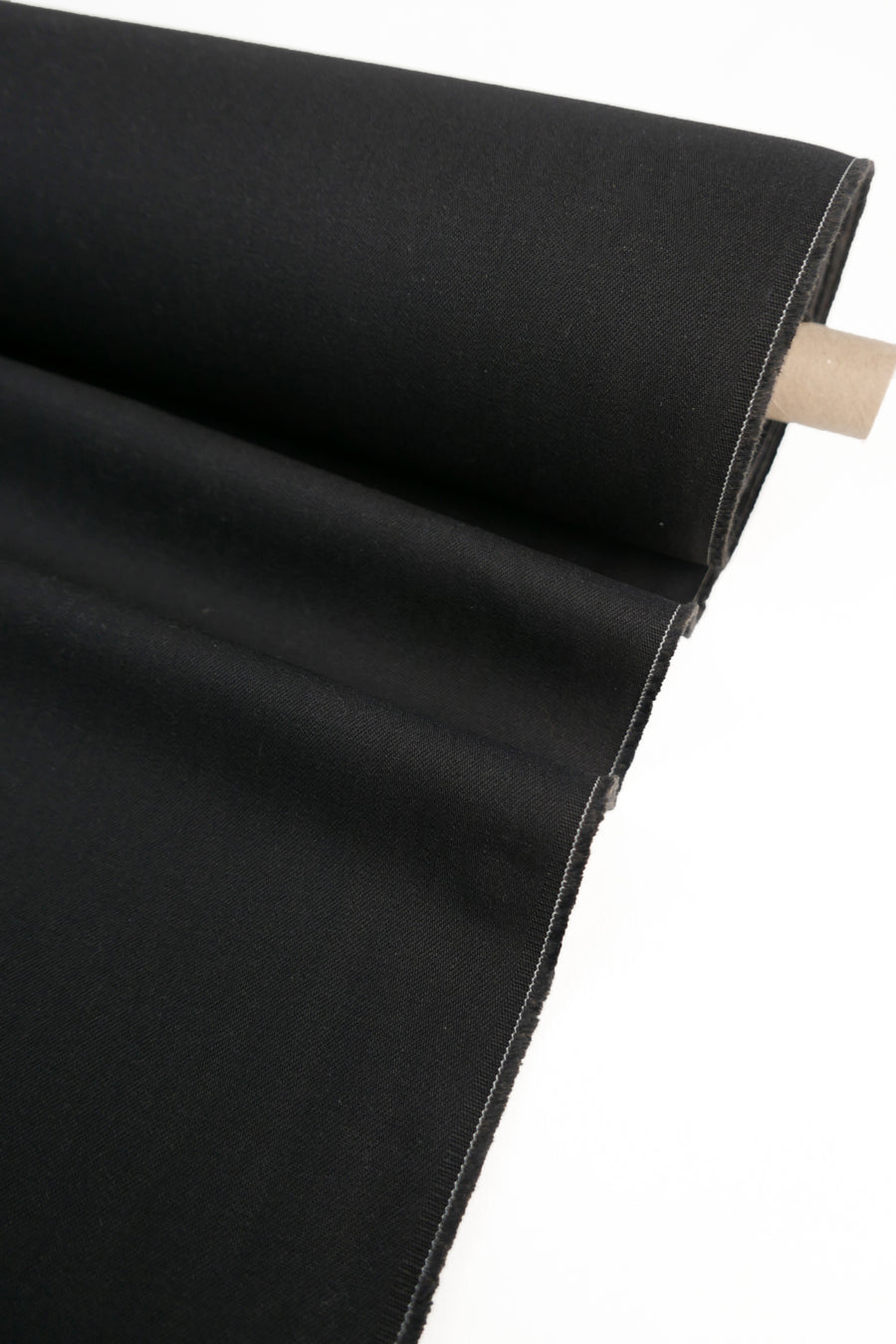 Japanese Non-Stretch Denim | Solid Black