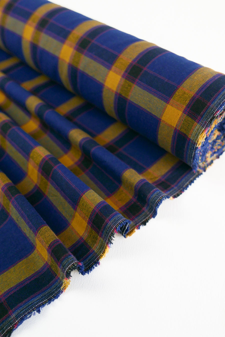 Moda - Yarn-Dyed Linen Cotton | Navy & Ochre