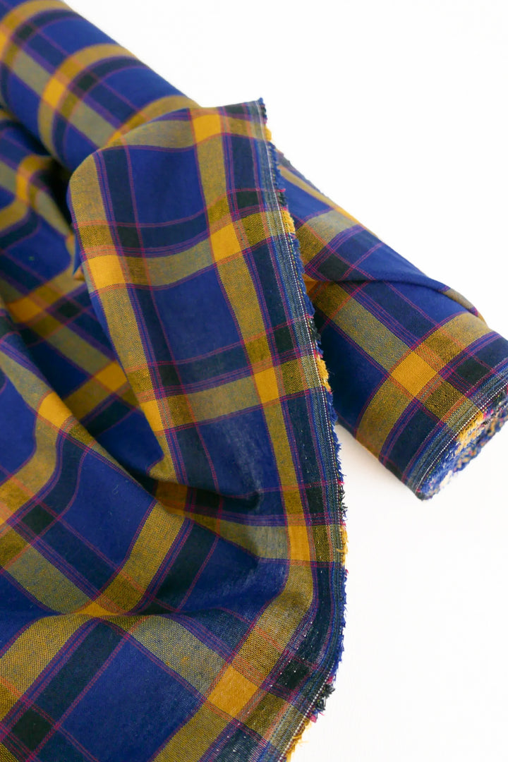 Moda - Yarn-Dyed Linen Cotton | Navy & Ochre