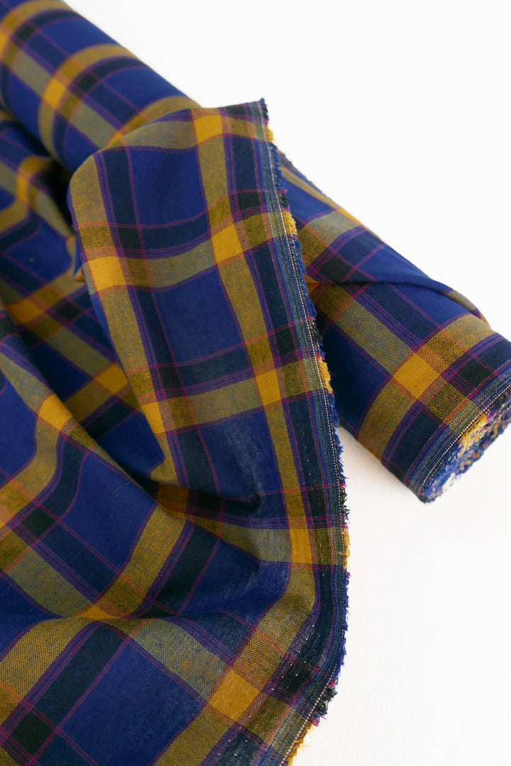 Moda - Yarn-Dyed Linen Cotton | Navy & Ochre