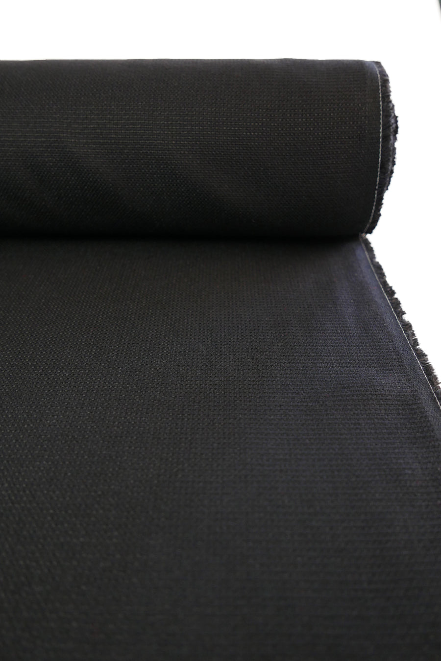 Berlin - Linen Tencel Basket Weave | Noir