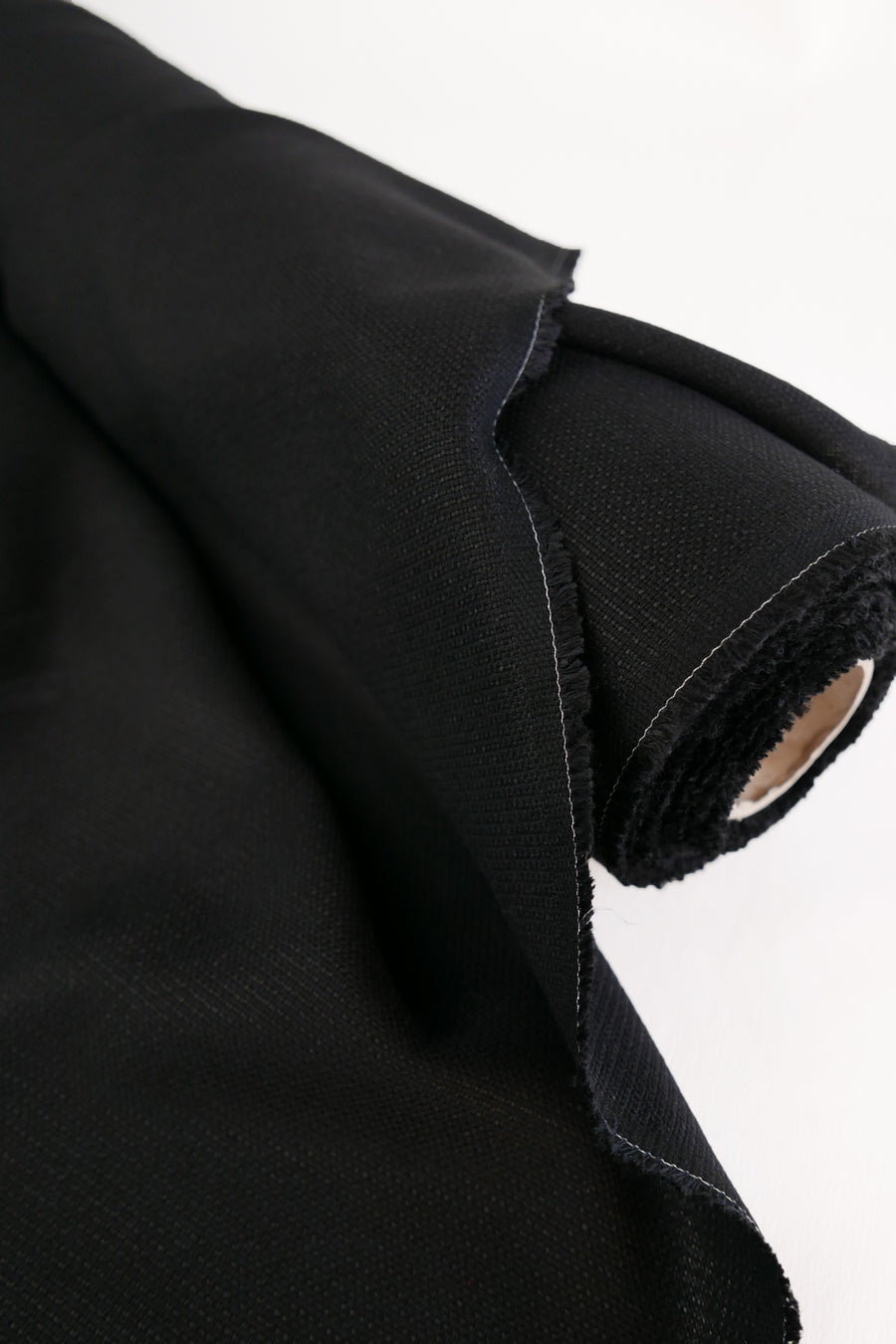 Berlin - Linen Tencel Basket Weave | Noir