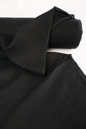 Berlin - Linen Tencel Basket Weave | Noir