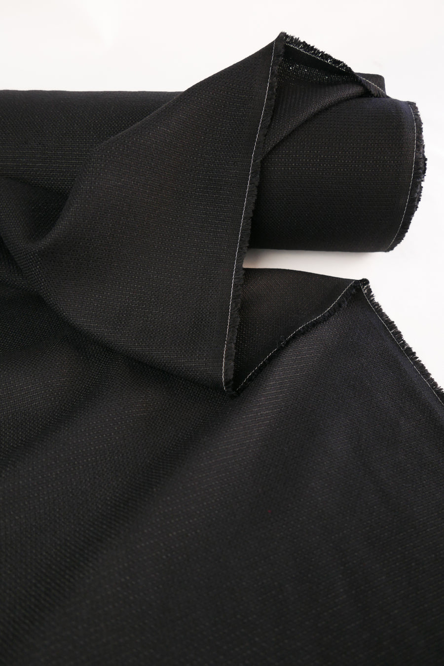 Berlin - Linen Tencel Basket Weave | Noir