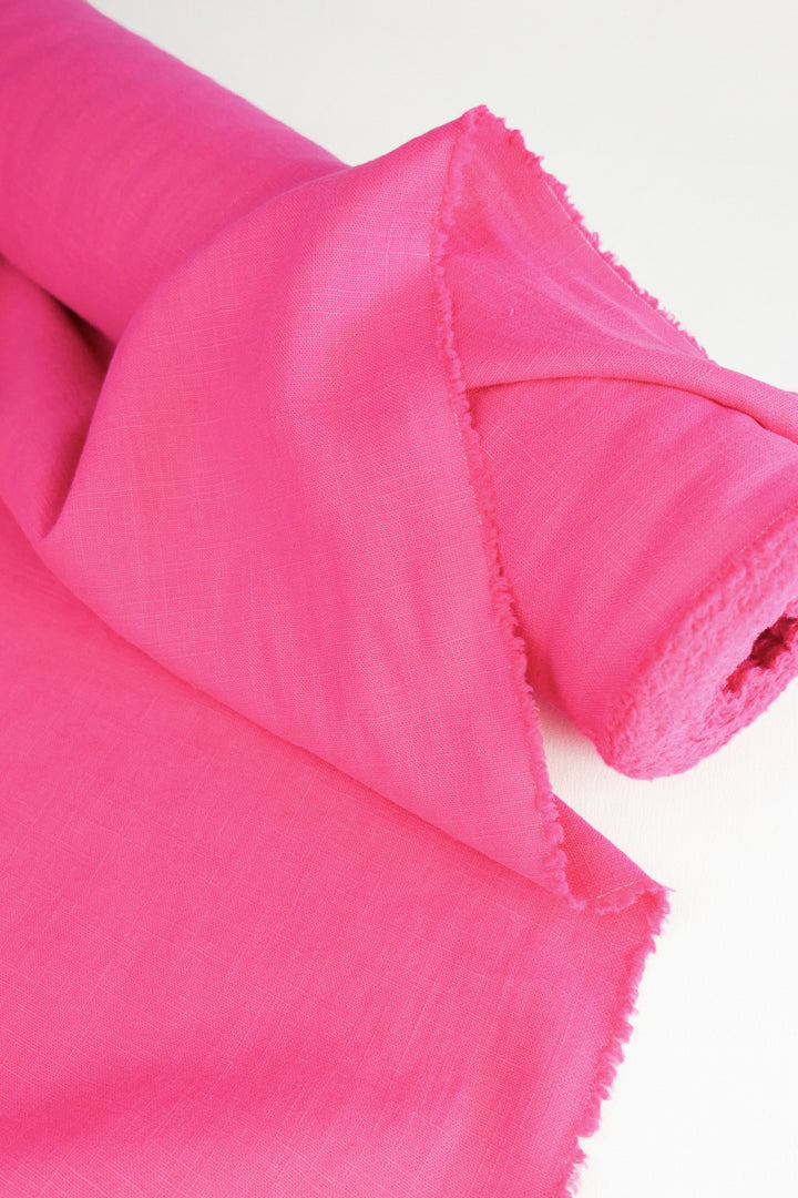 Italian Laundered Linen | Hot Pink