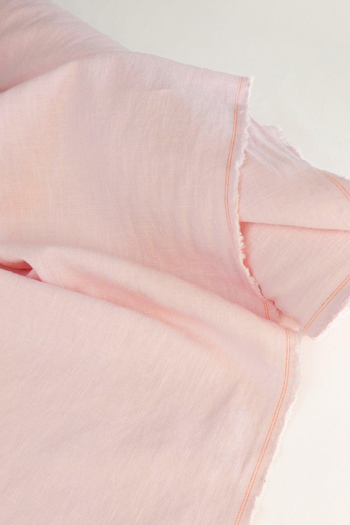 Italian Laundered Linen | Baby Pink