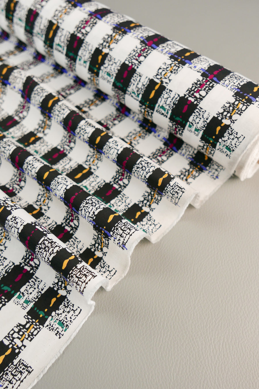 Coda - Japanese Printed Viscose | 80s Check Remnant (1.7M)